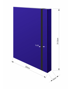 FASCIKLA SA GUMOM 3D BOX PLAVA 1391