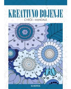 BOJANKA KREATIVNO BOJENJE A4 MANDALA / CVEĆE 36