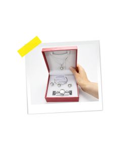 SET NAKITA OP24406 sat narukvica ogrlica minđuše srebrni WY 