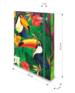FASCIKLA SA GUMOM A4 3D BOX JUNGLE OP*