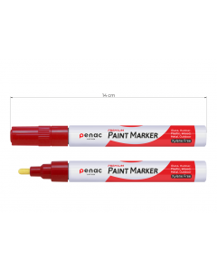 MARKER PENAC PAINT CRVENI METAL OTO140-RD 1/12