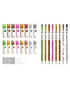 OLOVKA GRAFITNA HB CUTE ANIMAL YL221325 1/12,8 životinj box2880pcs WY