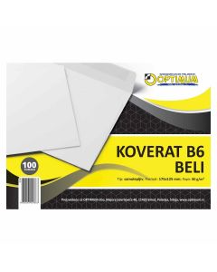 KOVERAT B6 BELI 1/100 SAMOLEPIV *SR